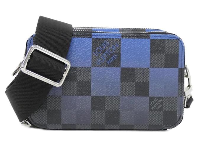 Louis Vuitton Alpha Wearable Wallet Damier Graphite Shoulder Bag Grey Cloth  ref.2490158