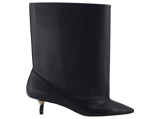 Botas de Tornozelo Tourni - Jacquemus - Couro - Preto