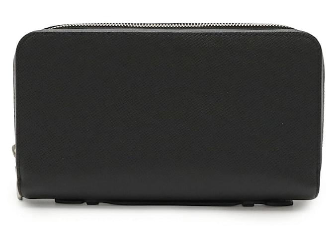 Louis Vuitton Zippy XL Taiga Long Wallet Black Leather  ref.2491068