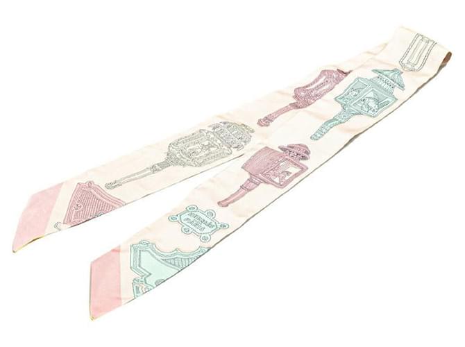 Foulard en soie MERVEILLEUSES LANTERNES d'Hermès Marron Beige  ref.2491531