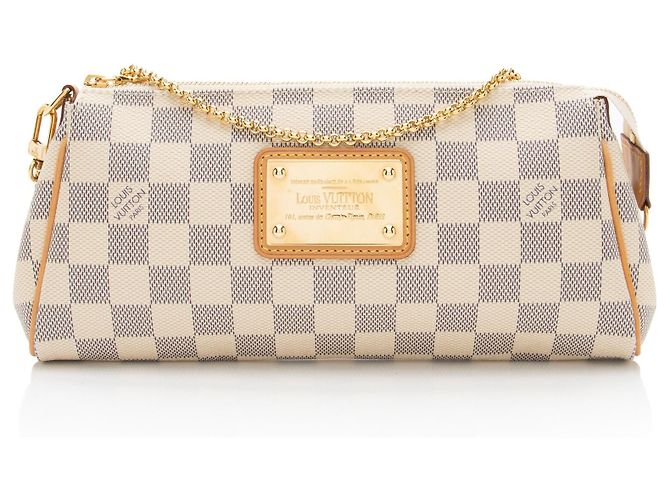 Clutch Eva Damier Azur Louis Vuitton Azul