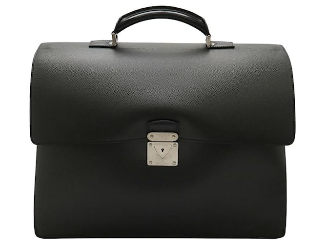 Louis Vuitton Taiga Neo Robusto 3 Briefcase Black Leather Pony-style calfskin  ref.2492568