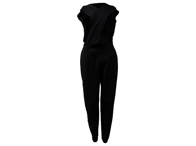Stella Mc Cartney Mono de espalda abierta Stella McCartney en viscosa negra Negro