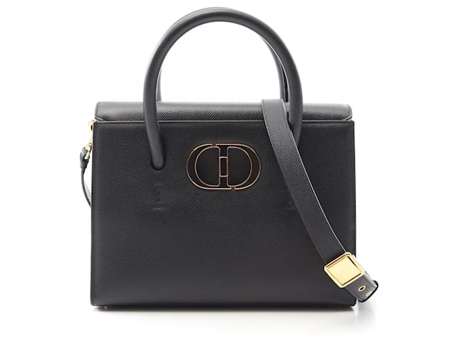 Dior 30 MONTAIGNE Montaigne Leather Handbag Black  ref.2493059