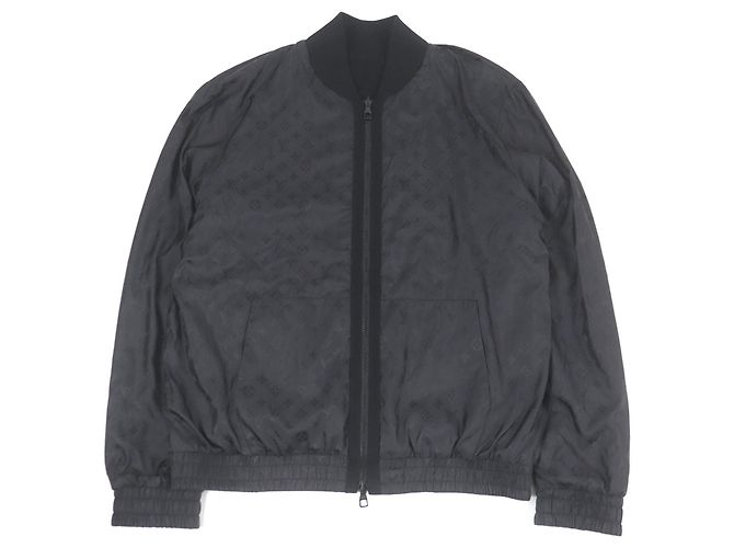Giacca Bomber in Cotone Monogram Louis Vuitton Nero