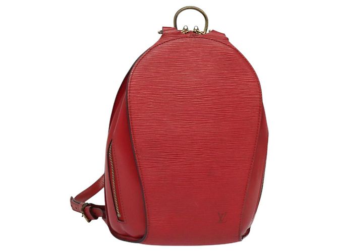 LOUIS VUITTON Epi Mabillon Rucksack Kastilisch Rot M52237 LV Auth 140708