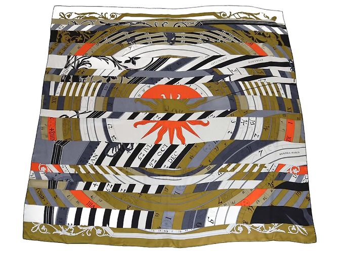 Hermès Hermes Multicolor Astrologie Nouvelle Silk Shawl 140 Multiple colors