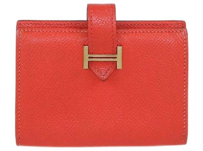 Tarjetero Bearn en Epsom Capucine de Hermès