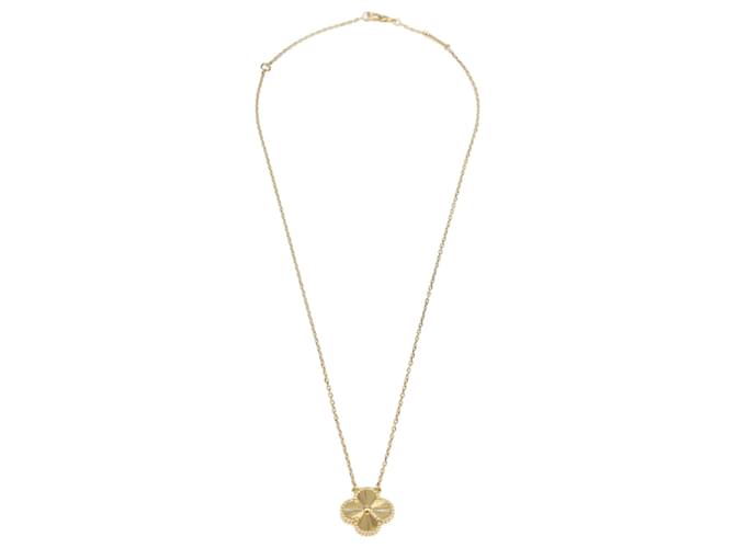 Van Cleef & Arpels Gulloiche 18k Yellow Gold Necklace 
