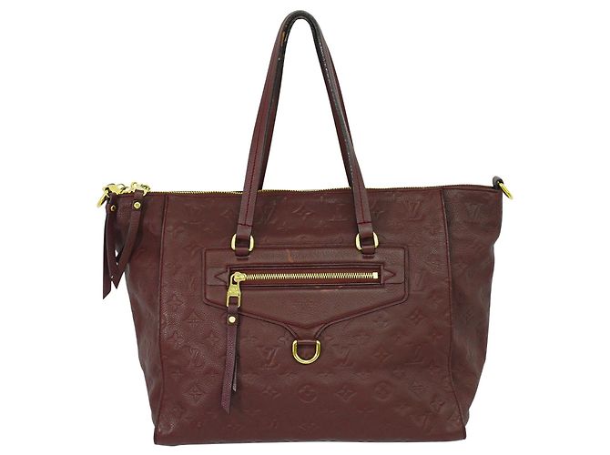 Bolsa Lumineuse em couro Monogram Empreinte PM da Louis Vuitton Bordeaux