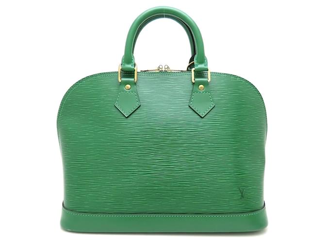 Louis Vuitton Epi Alma Handbag in Borneo Green Leather  ref.2494182
