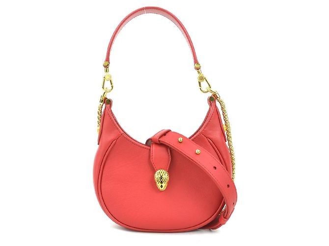 Bulgari Bvlgari Serpenti Lederhandtasche Rot