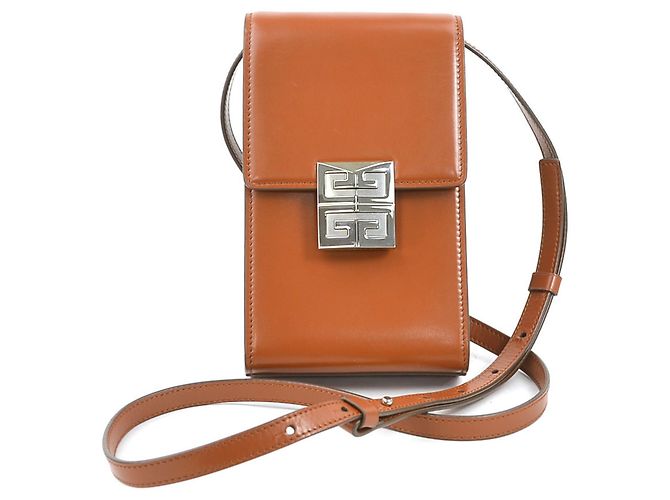 Bolsa de ombro em couro marrom Givenchy