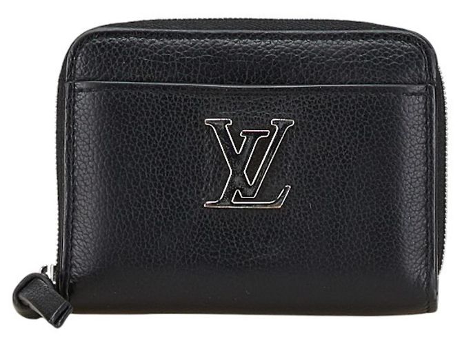 Louis Vuitton Zippy Coin Purse LockMe Case Black