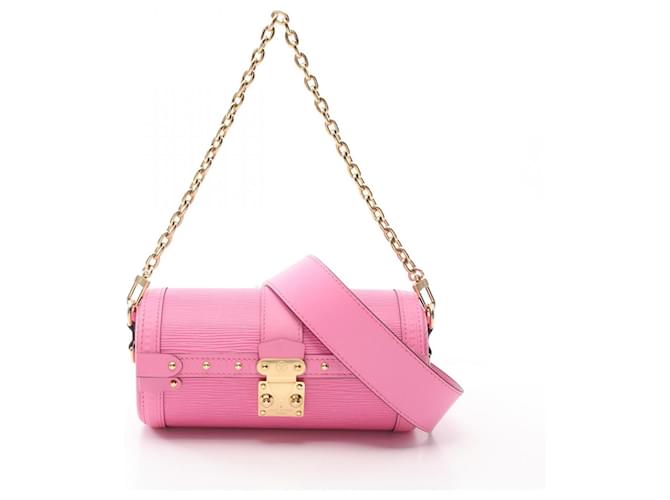 Louis Vuitton Papillon Trunk Handbag Pink Leather  ref.2494595