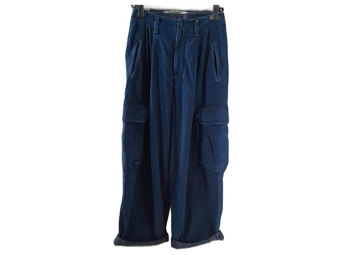 Vaqueros Baggy Y'S Azules de Algodón