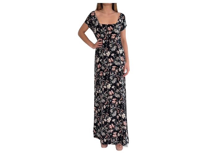 Autre Marque Vestido 100% seda Adriana Degreas Multicolor