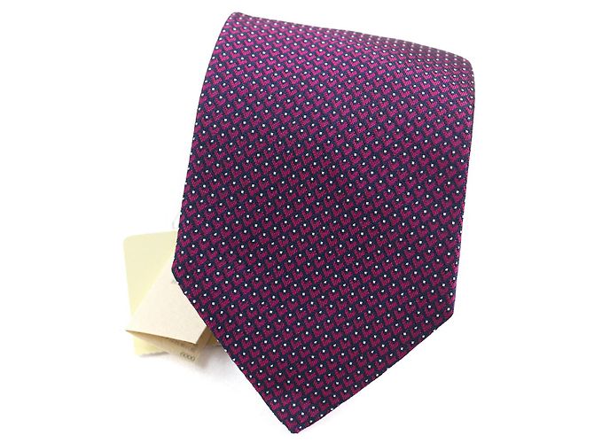 Hermès Hermes CRAVATE Silk Tie Purple