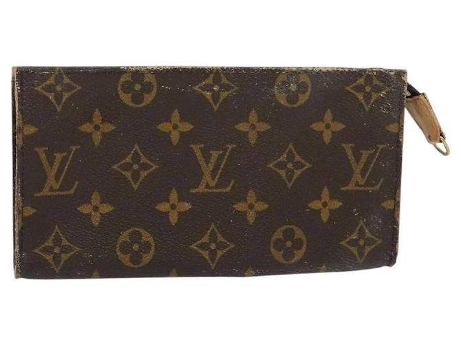 LOUIS VUITTON Monogram Bucket GM Accessory Pouch LV Auth 134663