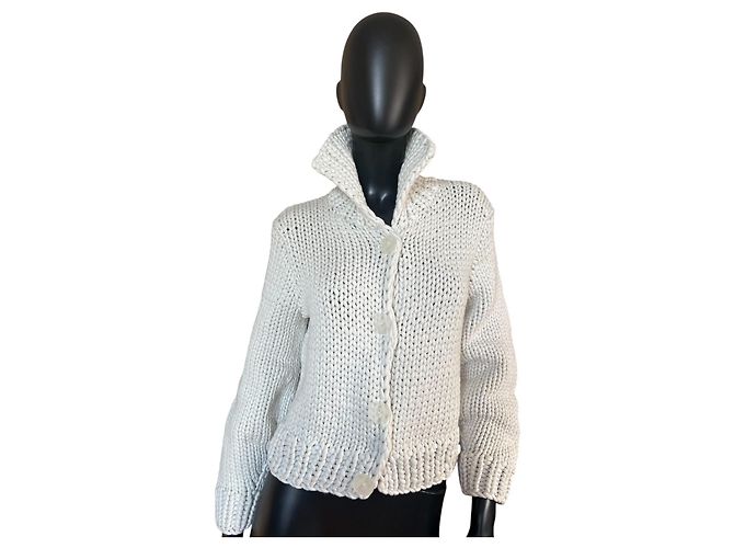 Pull Mm6 Gris en Coton