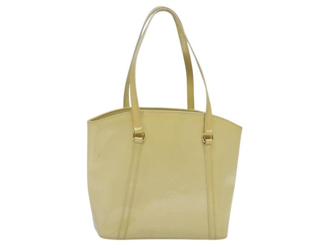 LOUIS VUITTON Bolsa Tote Avalon MM Monogram Vernis Broncorail M91743 Auth 140711