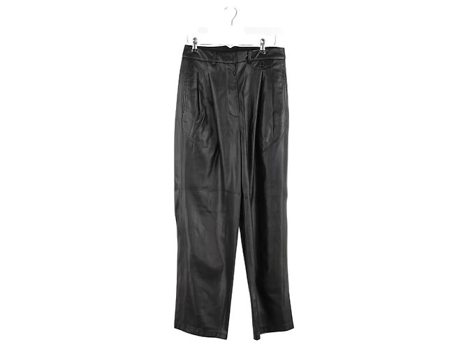 Autre Marque Schwarze gerade Hose