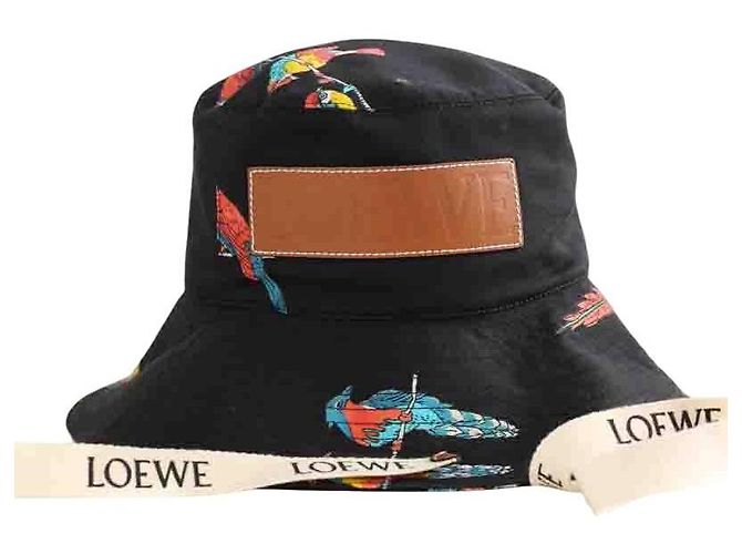 Loewe Chapeau en coton noir