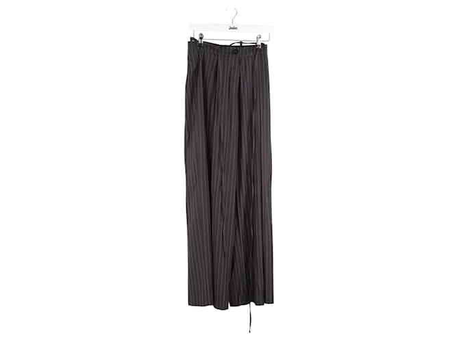 Autre Marque Gray wide-leg pants Grey Polyester  ref.2495676