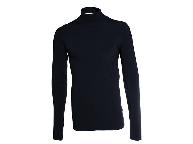 Bottega Veneta, schwarzer Stretch-Rollkragen