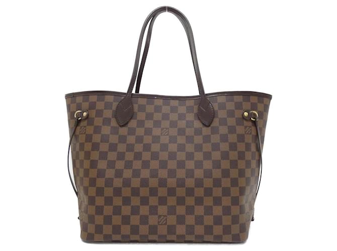 Louis Vuitton Neverfull Damier Bag Brown Cloth  ref.2495781