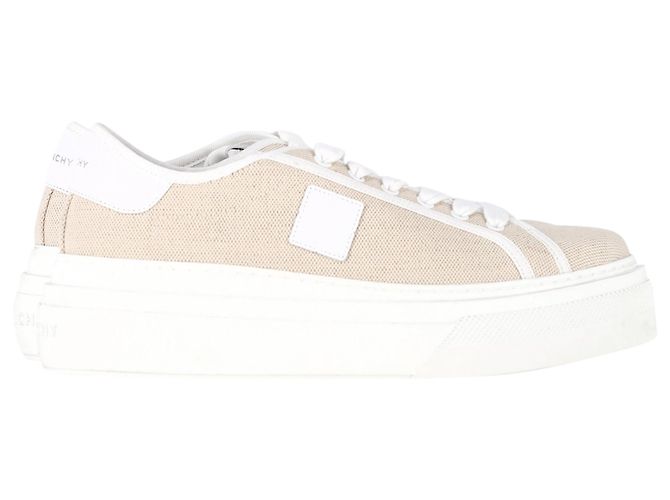 Tênis City Platform Givenchy em lona bege