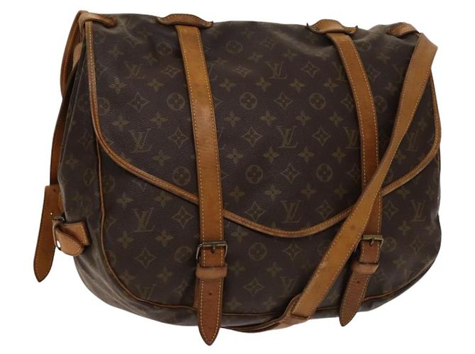 LOUIS VUITTON Bolsa de Ombro Monogram Saumur 43 M42252 LV Auth am8948 Monograma