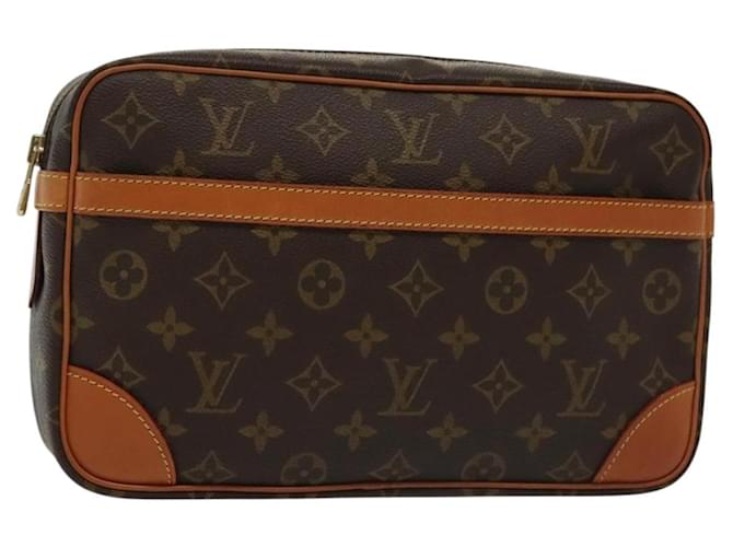 LOUIS VUITTON Monogram Compiegne 28 Clutch Bag M51845 LV Auth 130764 Cloth  ref.2497117
