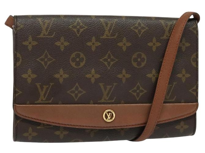 LOUIS VUITTON Bolsa de Ombro Monogram Bordeaux 24 M51798 LV Auth BA5524 Monograma