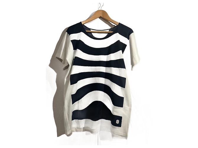 T-Shirt Bianco e Nero HERMÈS