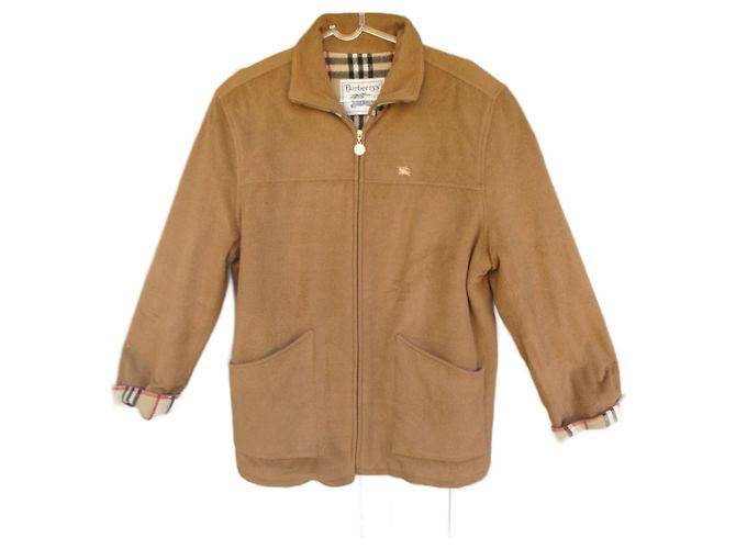 Jaqueta Burberry de lã marrom claro Castanho claro