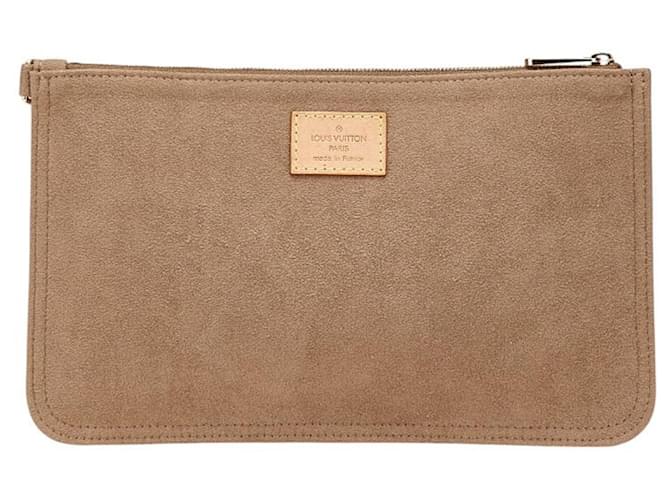 Pochete de Camurça Cinza Louis Vuitton Marrom Suécia  ref.2498008