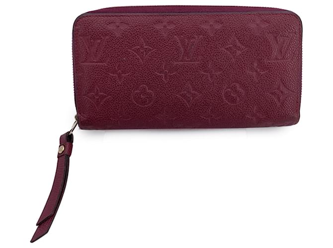 Louis Vuitton Leather Wallet Zippy Purple  ref.2498246