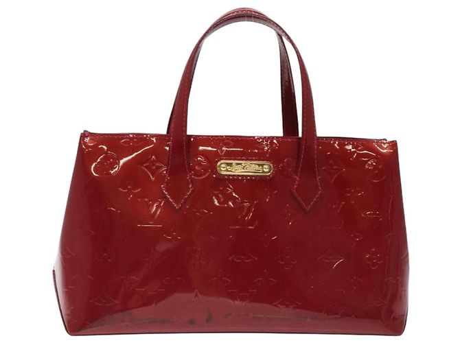 Borsa a mano Wilshire Monogram Vernis MM Louis Vuitton Rosso