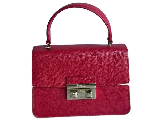 Furla Bella Handtasche rot aus Leder