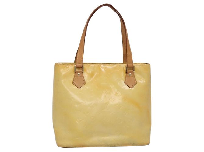 LOUIS VUITTON Handtasche Monogram Vernis Houston Grau M91053 LV Auth BA5516