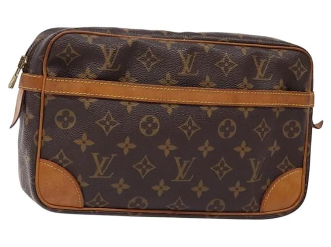 LOUIS VUITTON Monogram Compiegne 28 Clutch Bag M51845 LV Auth BA5459 Cloth  ref.2498904