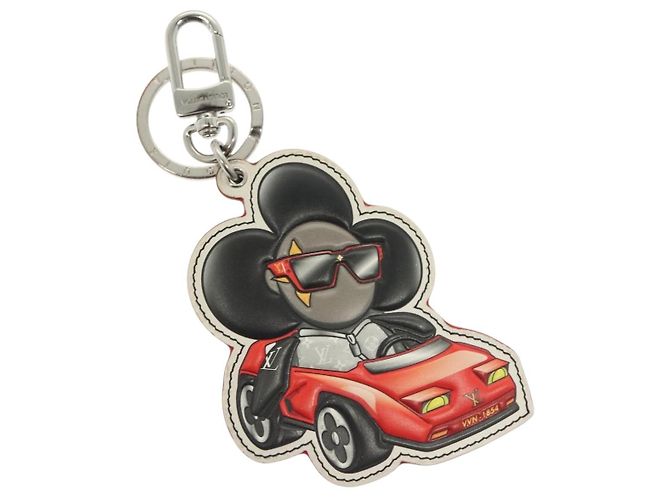 LOUIS VUITTON Monogram Eclipse Vivienne Sporty Portachiavi per Auto M00960 LV Auth 140386M Monogramma
