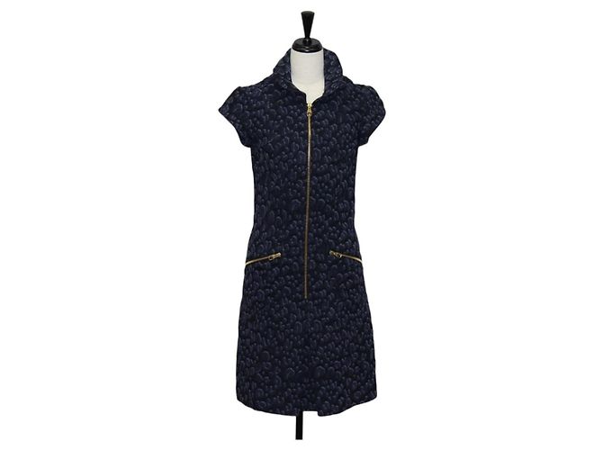 LOUIS VUITTON Camicia One Piece Denim Blu Navy LV Auth 137475M