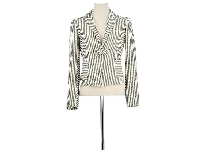 Diane Von Furstenberg Blazer de Algodón Blanco