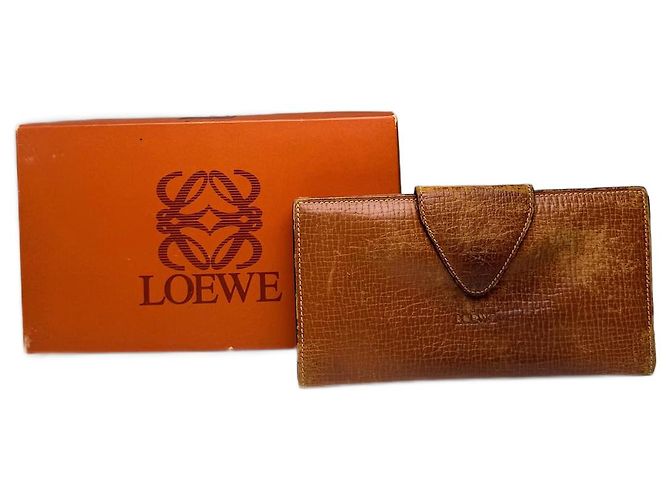 Vintage Loewe Madrid Leather Wallet Brown