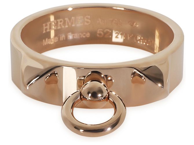 Hermès Rose Gold  Small Model Collier de Chien Ring