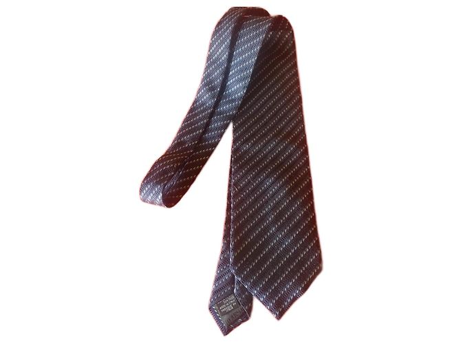Giorgio Armani Silk Tie Light Blue and Dark Blue