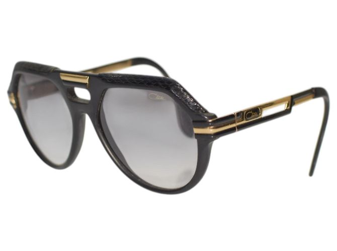 Autre Marque Cazal Arc en Ciel 657 /3 Lunettes de soleil Aviateur Noir et Or