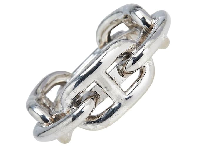 Hermès Chaîne d'Ancre Metal Scarf Ring Silvery